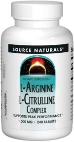 img 4 attached to 💊 Source Naturals L-Arginine L-Citrulline Complex - Пищевая добавка с 1000 мг необходимых аминокислот, 240 таблеток.