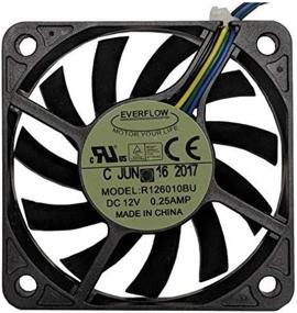 img 4 attached to 💨 Powerful Everflow 12V DC Fan with PWM Function - R126010BUAF Model