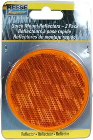 img 1 attached to 🚦 Reese Towpower 73817 Amber Reflector - 2 Pack: Enhanced Visibility for Safe Towing