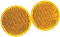 🚦 reese towpower 73817 amber reflector - 2 pack: enhanced visibility for safe towing logo