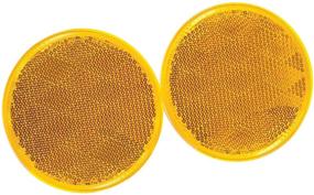 img 2 attached to 🚦 Reese Towpower 73817 Amber Reflector - 2 Pack: Enhanced Visibility for Safe Towing