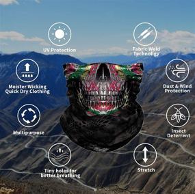 img 3 attached to Seamless Bandana Protection Motorcycle Headbands Outdoor Recreation and Hiking & Outdoor Recreation Clothing