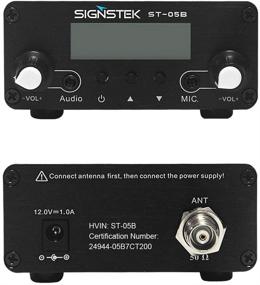 img 2 attached to 📻 Signstek ST-05B FM Transmitter: Dual Mode Long Range Stereo Broadcast for Churches with Antenna - Black Edition