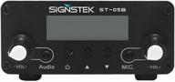 📻 signstek st-05b fm transmitter: dual mode long range stereo broadcast for churches with antenna - black edition logo