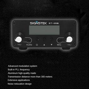 img 1 attached to 📻 Signstek ST-05B FM Transmitter: Dual Mode Long Range Stereo Broadcast for Churches with Antenna - Black Edition