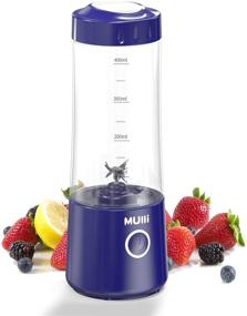 img 4 attached to 🍹 Compact and Convenient Mulli Portable Blender: USB-C Rechargeable 16oz Personal Mixer for Smoothie and Shakes, with Six Blades and Powerful 2x2000mAh Li-ion Battery - Perfect for Baby Food, Travel, Gym