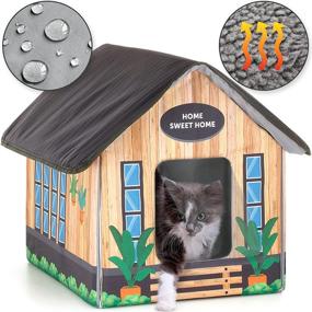 img 4 attached to 🏠 PETYELLA Heated Outdoor Cat Houses: The Perfect Winter Shelter for Outdoor Cats - Weatherproof, Easy to Assemble, and Cozy