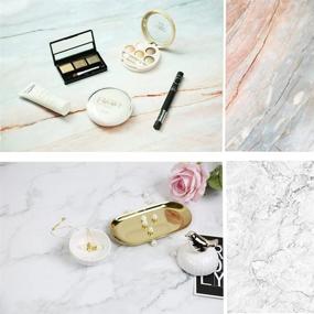 img 4 attached to 📸 Cracked Marble Texture Background Tabletop Photography Backdrop - Double Sided 22x35 Inch (56x88cm) Selens