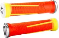 🚵 enhance your mountain biking experience with odi aaron gwin ag-1 lock-on bonus pack grips in vibrant orange/yellow! logo