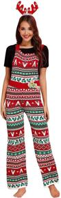 img 4 attached to 🎄 Women's Christmas Sweater Jumpsuits: Festive Snowflakes and Reindeer!