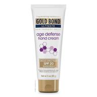 🌞 gold bond ultimate hand cream 3 oz. - broad spectrum spf 20 sunscreen with age defense (1 pack) logo