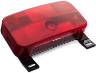 🚐 enhance your rv's visibility with lumitronics red surface mount light - license bracket and license light - stop/turn/tail - perfect for trailers, campers, 5th wheel, and motorhomes (black) logo