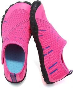 img 4 attached to Ultimate Water Shoes for Kids: Lightweight Aqua Sock with Comfort Sole & Easy Slip-on - Toddler/Little Kid/Big Kid