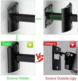 img 1 attached to 🔊 Повысьте качество звука с помощью Sonos One SL: кронштейн для настенной и потолочной установки со способностью поворота и наклона динамиков.