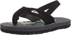 img 4 attached to Quiksilver Molokai Layback Toddler Sandal Boys' Shoes and Sandals