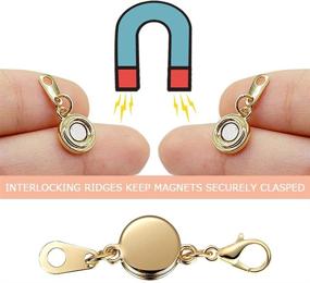 img 1 attached to 📿 Roctee 16 Pcs Bracelets Necklaces Chain Clasps Extenders for Women: Locking Magnetic Jewelry Clasps and Lobster Claw Closures – Gold & Silver Options