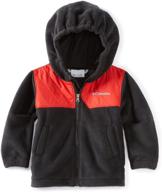 snow buddy fleece jacket for little boys - columbia logo