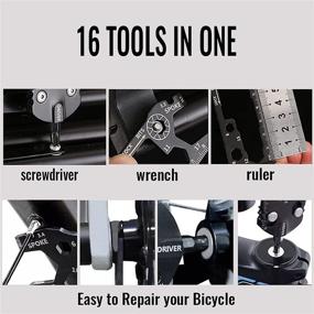 img 3 attached to Walewale Multi Tools: The Ultimate 16-in-1 Bicycle Repair Kit for Road and Mountain Bikes - Screwdriver, Wrench, Ruler Set Included