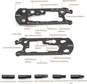 img 1 attached to Walewale Multi Tools: The Ultimate 16-in-1 Bicycle Repair Kit for Road and Mountain Bikes - Screwdriver, Wrench, Ruler Set Included