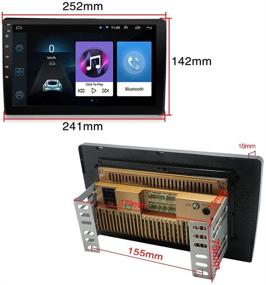 img 2 attached to 🚗 Alondy 10.1 Inch Touch Screen Double Din Android Car Radio Stereo Receiver Player with GPS, WiFi, Bluetooth, Mirror Link, USB, FM