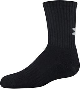img 1 attached to Get Your Kids Ready for Training with Under Armour's Youth Cotton Crew Socks - 3 Pairs