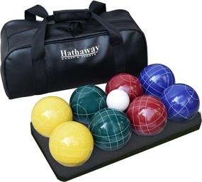 img 3 attached to 🏆 Explore Fun with the Hathaway Deluxe Bocce Ball Set Multi: The Ultimate Outdoor Game Experience!