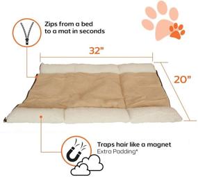 img 2 attached to 🐾 PartySaving Pet Bed: 2-in-1 Palace Snooze Tunnel and Mat for Pets - Perfect for Travel or Home Comfort (APL1343)