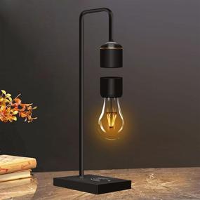 img 3 attached to 💡 Floatidea Magnetic Levitating Light Bulb with Wireless Charging Pad: A Luxurious Apple/Android Compatible Black Levitation Table Lamp and White LED Night Light – Ideal for Bedrooms, Desk Toys, Office Gifts