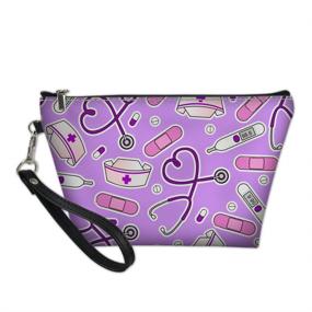 img 4 attached to 💼 AFPANQZ Removable Leather Cosmetic Toiletry Bag