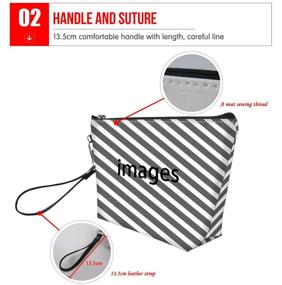 img 1 attached to 💼 AFPANQZ Removable Leather Cosmetic Toiletry Bag