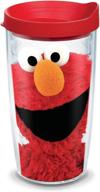 authentic tervis usa-made sesame street insulated tumbler - 16oz, elmo: long-lasting cold & hot beverage retention логотип