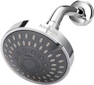 ksiaos high pressure shower head - 5 modes, 4.1 inch bathroom showerhead with adjustable ball joint & shower arm extension - enjoy luxury shower experience even with low water pressure logo