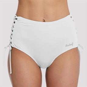 img 3 attached to 🩱 BALEAF Waisted Bottoms Control Hipster: The Ultimate Swimwear Solution for Women's Swimsuits & Cover Ups