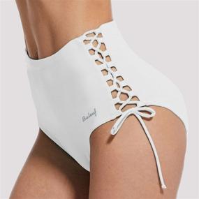 img 1 attached to 🩱 BALEAF Waisted Bottoms Control Hipster: The Ultimate Swimwear Solution for Women's Swimsuits & Cover Ups