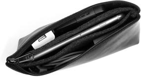 img 3 attached to 👜 Ayotu Waterproof Storage Pencil Pouch Bag - Organizer for MacBook Power Adapter, Mouse, Apple Pencil, Data Cables, Cellphone, Power Bank, Cosmetic, etc. | Various Styles - Retro Black