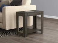 🎱 modern safdie & co. grey accent end table with drawer - sleek gray design logo