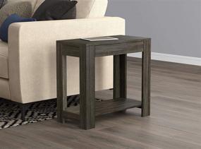 img 4 attached to 🎱 Modern Safdie & Co. Grey Accent End Table with Drawer - Sleek Gray Design