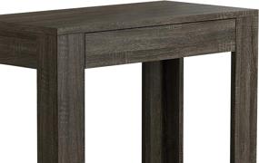 img 1 attached to 🎱 Modern Safdie & Co. Grey Accent End Table with Drawer - Sleek Gray Design