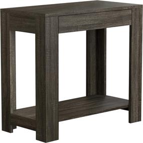 img 3 attached to 🎱 Modern Safdie & Co. Grey Accent End Table with Drawer - Sleek Gray Design