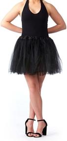 img 1 attached to 👗 My Lello Adult Tutu Skirt - Stylish Elastic Tulle Tutu for Women and Teens