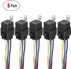 img 4 attached to 🔌 Nilight 50044R 5 Pack - Waterproof, 40/30 AMP Heavy Duty, 12 AWG Tinned Copper Wires, 5-PIN SPDT Bosch Style, 12V Automotive Relay and Harness Set - Includes 2 Year Warranty