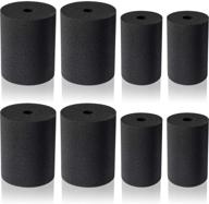 🍹 cup turner foam inserts for tumbler cups - black elastic sponge for tumblers crafting, fits 10 oz to 40 oz (pack of 4) logo