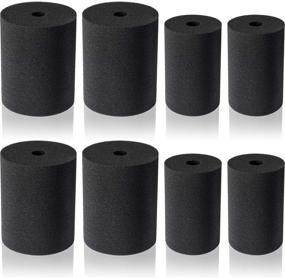 img 4 attached to 🍹 Cup Turner Foam Inserts for Tumbler Cups - Black Elastic Sponge for Tumblers Crafting, Fits 10 oz to 40 oz (Pack of 4)