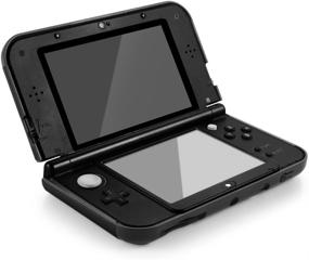 img 2 attached to 🎮 TNP Protective Case for Nintendo NEW 3DS XL LL 2015, Black - Durable Full Body Snap-on Hard Shell Skin Case Cover with Aluminum + Plastic Construction and Hinge-less Design