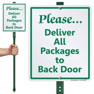 📦 enhance your package delivery experience with smartsign please packages lawnboss aluminum logo