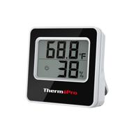 🌡️ thermopro tp157 hygrometer indoor thermometer: accurate temperature and humidity monitoring for greenhouse, office, and cellar logo
