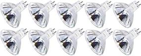 img 4 attached to 💡 10-Pack 20MR16/FL - BAB -20 Watt - Flood- 12V - MR16 - GU5.3 Bi-Pin Base - Light Bulb With Lens - 20W MR16 - Top Quality & Value Offer