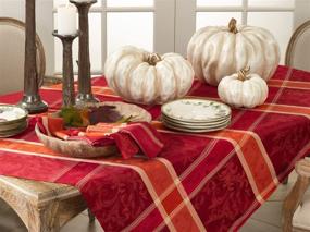 img 1 attached to Festive Christmas Holiday Tablecloth by Occasion Gallery: Elevate Your Holiday Table Décor!