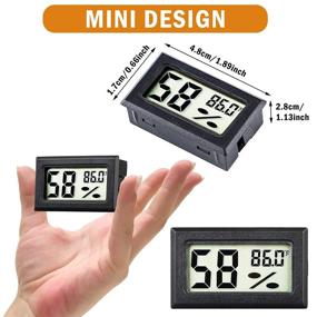 img 3 attached to 🌡️ Ultimate Temperature and Humidity Monitoring Solution: 16 Pack Mini Hygrometer Thermometer for Home, Office, and Outdoor Use