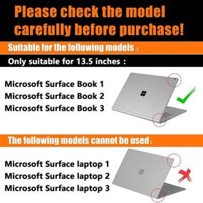 img 3 attached to ☕ Xisiciao Surface Book 3 2020/2 Protective Case: Detachable, Waterproof Folio Sleeve for 13.5 Inch Surface Book, Compatible with Keyboard - Cofee